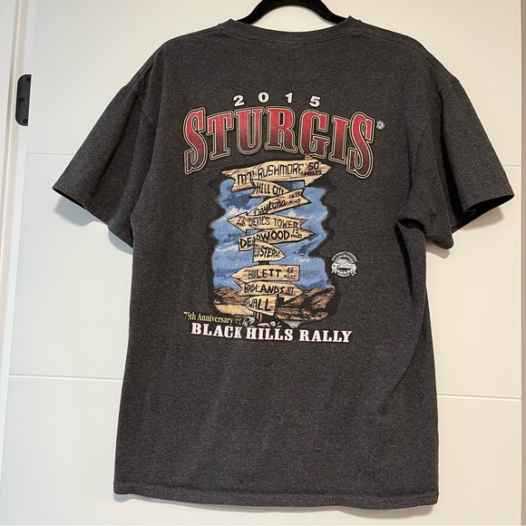 75th Annual Sturgis Motorcycle Rally Tee Shirt - Picture 7 of 15